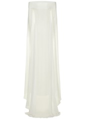 Roland Mouret Off-the-shoulder Stretch Cady Gown