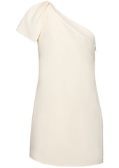 Roland Mouret One-shoulder Satin Crepe Mini Dress