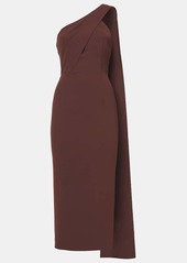 Roland Mouret Asymmetric cady midi dress