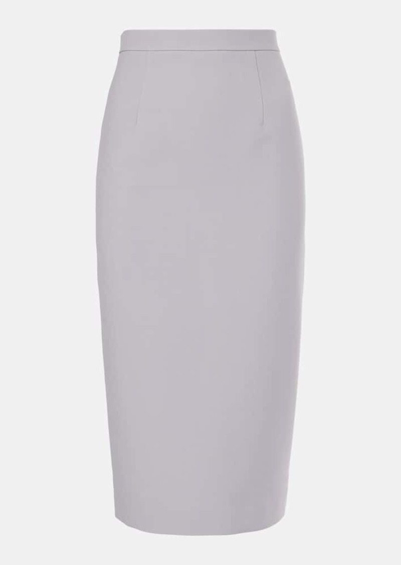 Roland Mouret Crêpe midi skirt