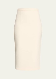Roland Mouret Pencil Crepe Midi Skirt