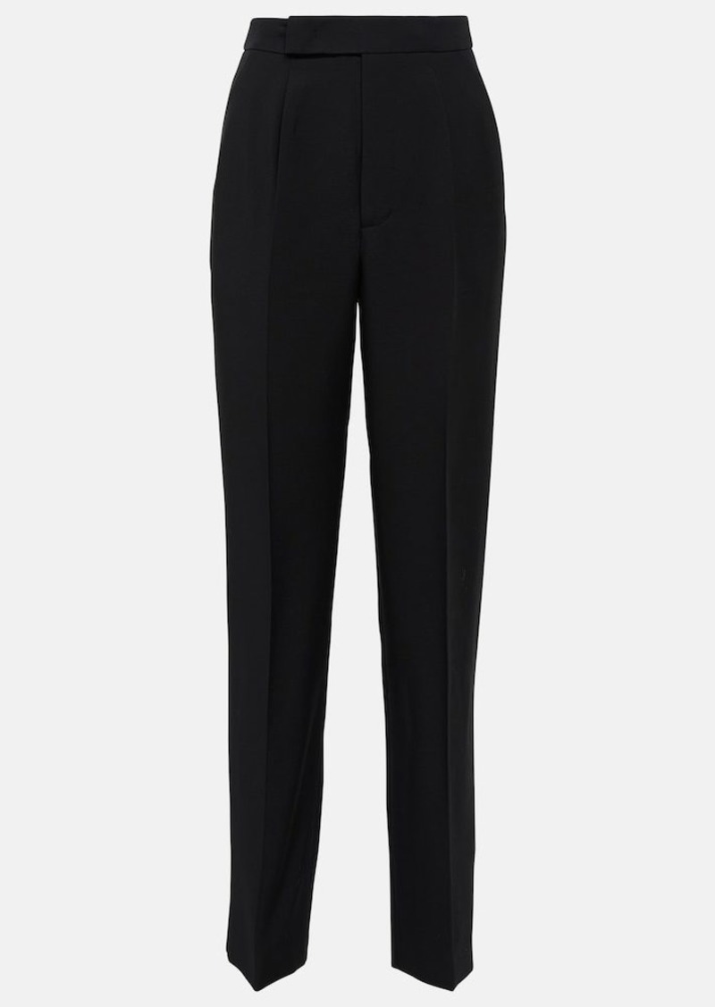 Roland Mouret Wool and silk straight pants