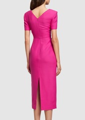 Roland Mouret Silk & Wool Midi Dress