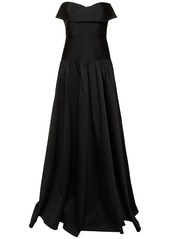 Roland Mouret Strapless Taffeta Gown