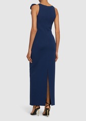 Roland Mouret Stretch Viscose Flat Knit Long Dress