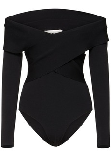 Roland Mouret Stretch Viscose Knit Bodysuit