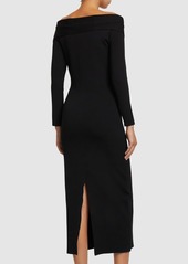 Roland Mouret Stretch Viscose Knit Midi Dress