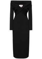 Roland Mouret Stretch Viscose Knit Midi Dress