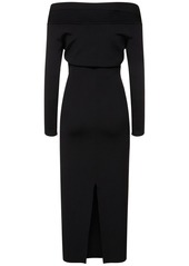 Roland Mouret Stretch Viscose Knit Midi Dress