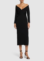 Roland Mouret Stretch Viscose Knit Midi Dress