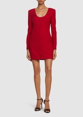 Roland Mouret Tailored Wool Blend Mini Dress