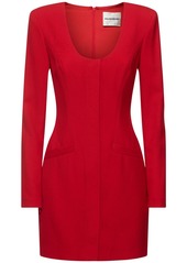 Roland Mouret Tailored Wool Blend Mini Dress