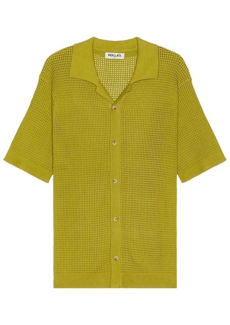 ROLLA'S Bowler Grid Knit Shirt