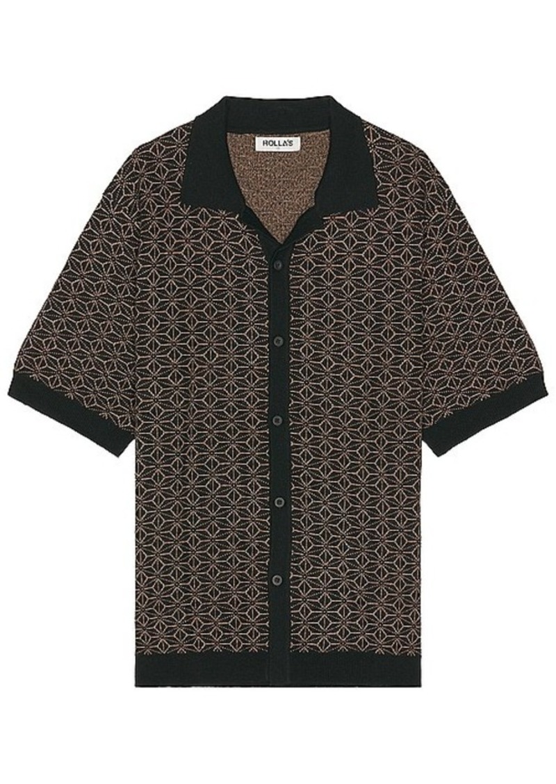ROLLA'S Bowler Pattern Knit Shirt