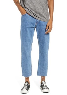 Rolla's Men's Relaxo Chop Crop Straight Leg Jeans in Blue at Nordstrom