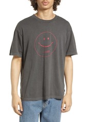 Rolla's Rolla's Coca-Cola® & Smile Cotton Graphic Tee in Washed Black at Nordstrom