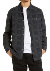 Rolla's Rolla's Men at Work Plaid Button-Up Shirt in Blue Check at Nordstrom