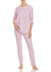 Roller Rabbit Cotton Elephants Print Pajamas Set