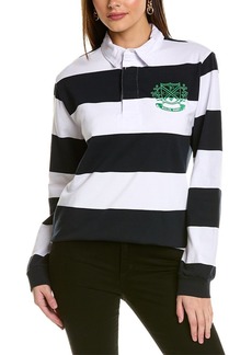 Roller Rabbit Embroidered Stripe Rugby Sweater