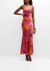 Ronny Kobo Capri Dress In Tie Dye Pink