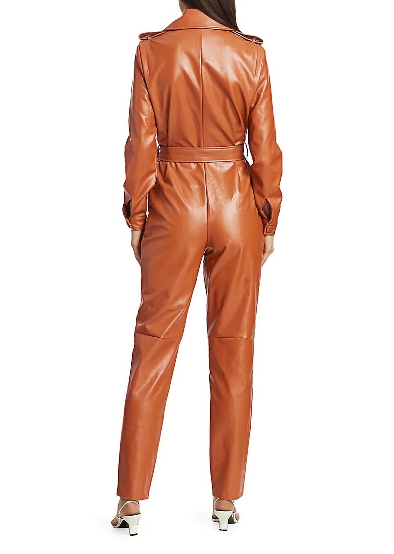 ronny kobo leather jumpsuit