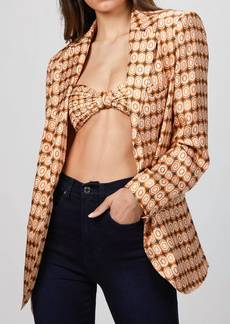 Ronny Kobo Grecia Blazer In Espresso Multi