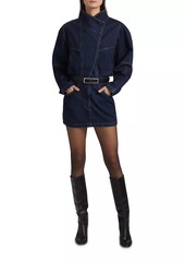 Ronny Kobo Maddix Denim Long-Sleeve Minidress