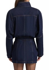 Ronny Kobo Maddix Denim Long-Sleeve Minidress