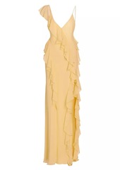 Ronny Kobo Olivialle Ruffle Sleeveless Maxi Dress