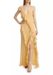 Ronny Kobo Olivialle Ruffle Sleeveless Maxi Dress