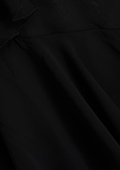 Ronny Kobo - Alva ruffle-trimmed chiffon maxi dress - Black - M