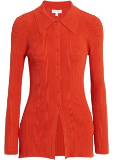 Ronny Kobo - Di ribbed-knit shirt - Orange - S