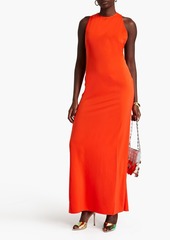 Ronny Kobo - Eliah twist-back satin gown - Orange - XS