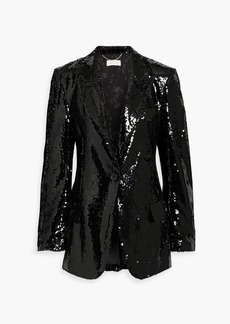 Ronny Kobo - James sequined mesh blazer - Black - XS