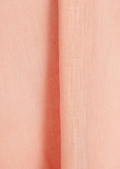 Ronny Kobo - Knotted cutout linen maxi dress - Orange - S