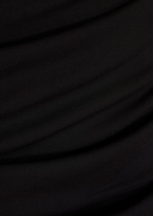 Ronny Kobo - Mariana wrap-effect ruched jersey mini dress - Black - XS
