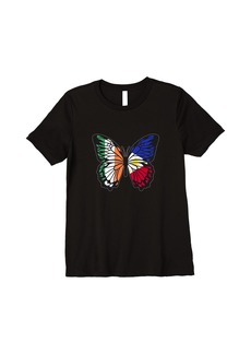 Roots Ireland and Philippines Mix Butterfly Half Irish Filipina Premium T-Shirt