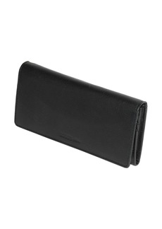 Roots Ladies Leather Expander Clutch Wallet - Black