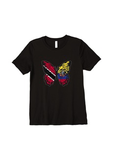 Roots Trinidad & Ecuador Mix Butterfly Half Trinidadian Ecuadorian Premium T-Shirt