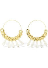 Rosantica Canasta Hoop Earrings W/imitation Pearls
