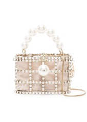 Rosantica crystal-embellished caged mini bag