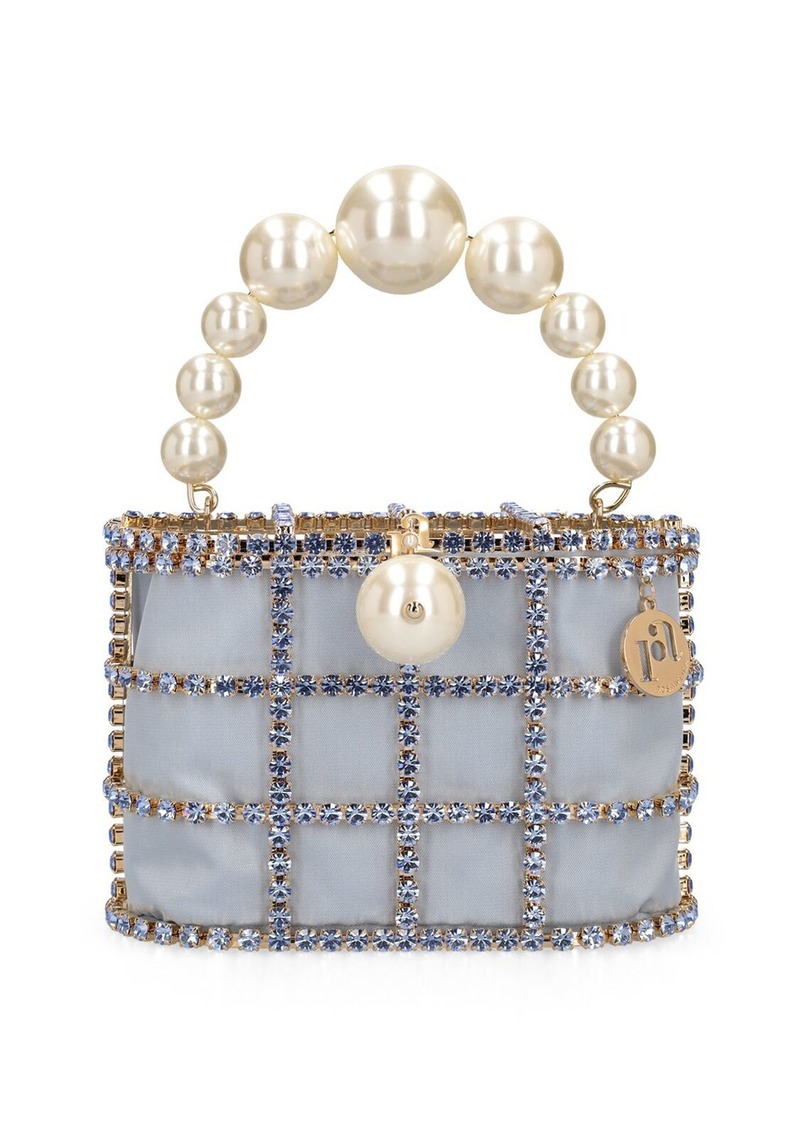 Rosantica Holli Crystal & Pearl Top Handle Bag
