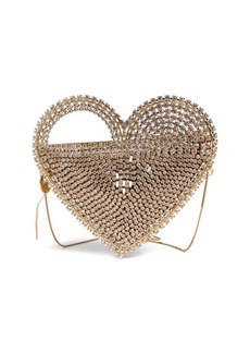 Rosantica Regina Heart Crystal Top Handle Bag