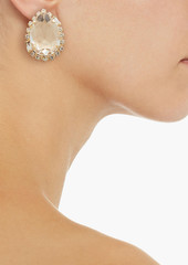 Rosantica - Gold-tone crystal clip earrings - Metallic - OneSize