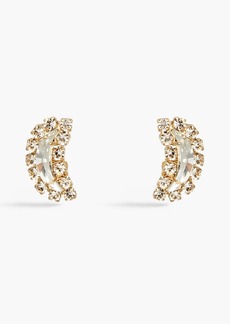 Rosantica - Gold-tone crystal clip earrings - Metallic - OneSize
