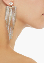 Rosantica - Fringed gold-tone crystal earrings - Metallic - OneSize
