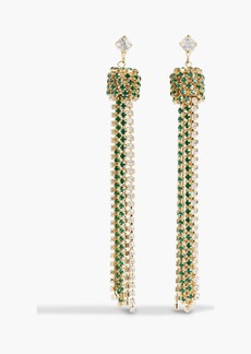 Rosantica - Tasseled gold-tone crystal earrings - Metallic - OneSize