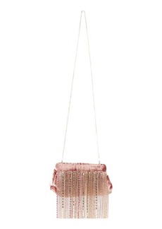 Rosantica Glam Crystal Fringe Shoulder Bag in Pink at Nordstrom