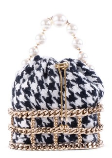 Rosantica Mini Rea Chains Convertible Bag in Black And White at Nordstrom