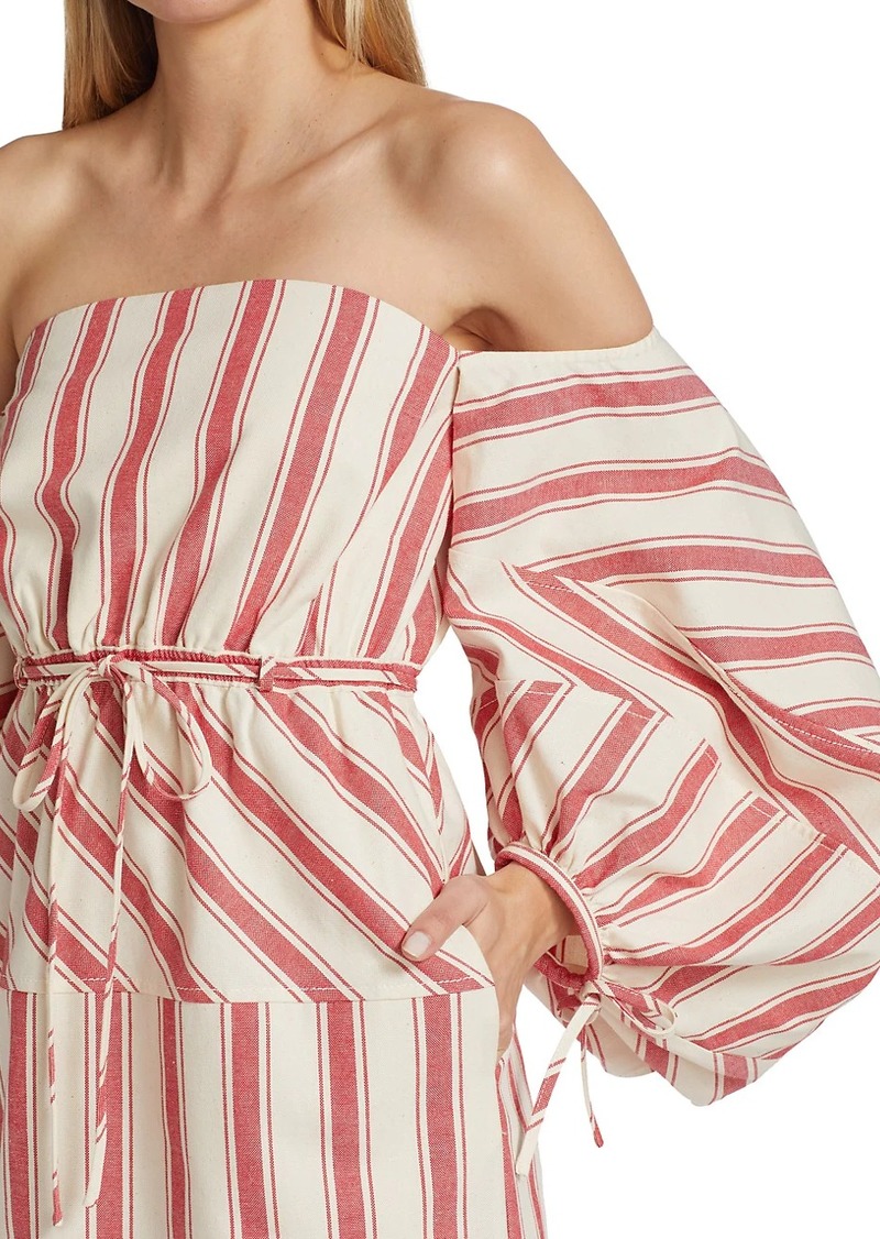 Draped Striped Faille Top By Rozie Corsets, Moda Operandi